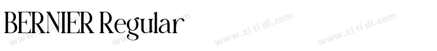 BERNIER Regular字体转换